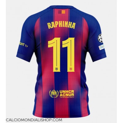 Maglie da calcio Barcelona Raphinha Belloli #11 Prima Maglia 2025-26 Manica Corta Maglie da calcio Barcelona Raphinha Belloli #11 Prima Maglia 2025-26 Manica Corta